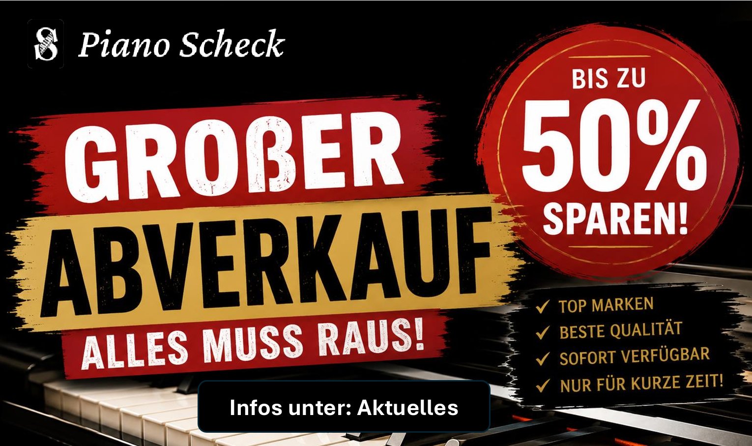 Werbung Pianohaus Scheck